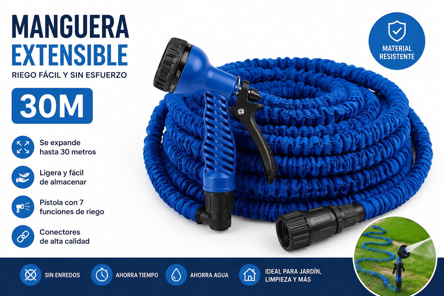 Manguera extensible 30m