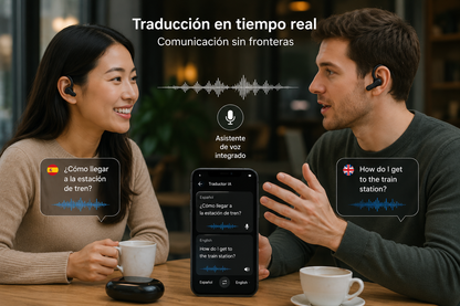 Auriculares traductores con IA