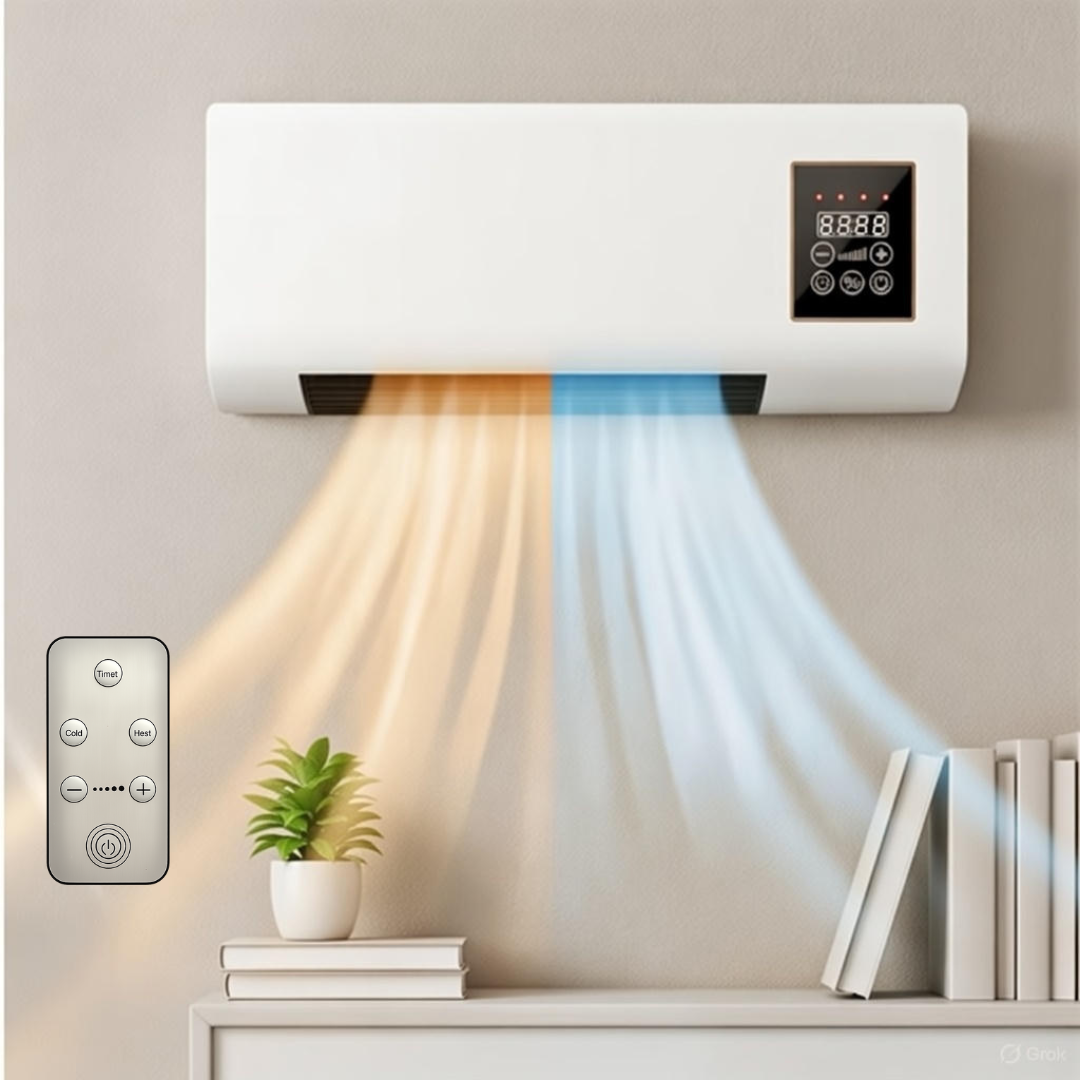 Ventilador y calefactor de pared